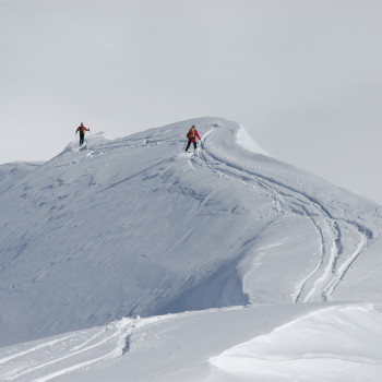 Dank der Seilbahn nach Mettmen ein kurzer Aufstieg und ein 600 Hm langer Hang mit meistens gutem Schnee zum das Tiefschneeerlebniss zu geniessen. Wenn uns der Winter die gleichen Schneemengen beschert wie in den letzten Jahren, ist es möglich, nach einem zweiten Aufstieg auf die Schönau zu machen und bis nach Schwanden GL abzufahren.  Aufstieg ca. 2 x 1 1/2 Std.